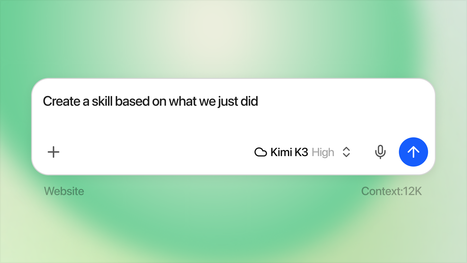 Asking Bionic to create a skill based on completed work