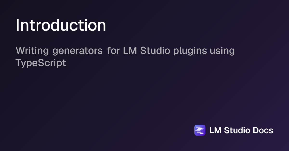 Introduction | LM Studio