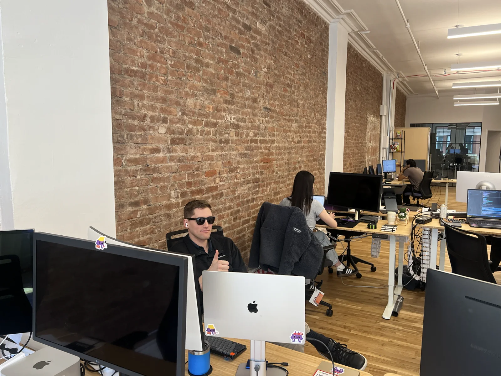 LM Studio team members working in the SoHo office